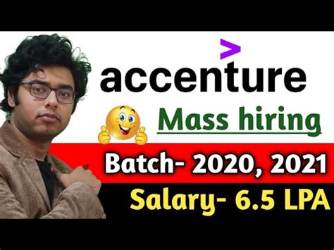 Accenture Mass Hiring Batch Salary Lpa Step By