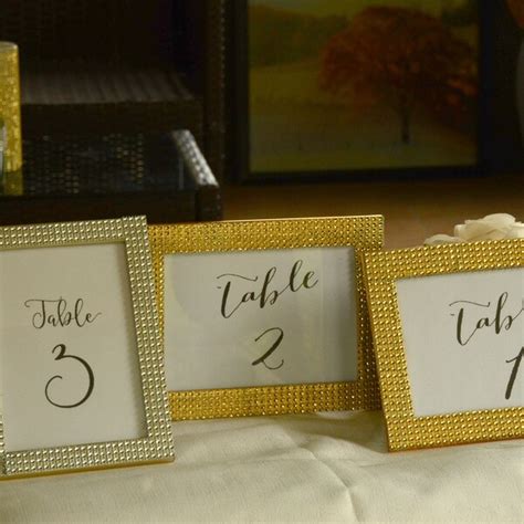 Rhinestone Table Numbers Etsy