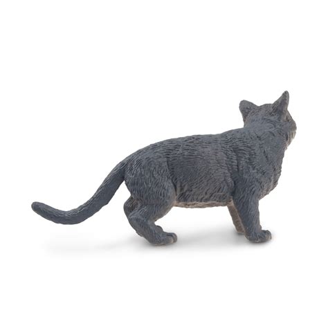Toymany Russian Blue Cat Figurine | Realistic Animal Figurine