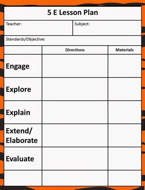 20 Science Lesson Plan Template – Simple Template Design Technology ...