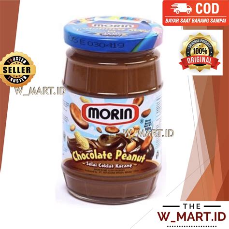 Jual MORIN CHOCOLATE PEANUT KACANG COKLAT SELAI 300 GR Shopee Indonesia