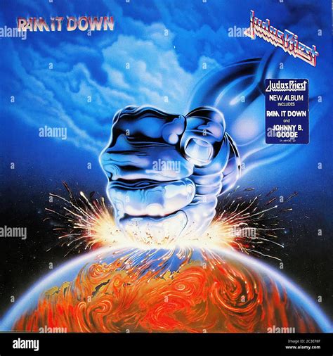 Judas Priest Ram It Down Vintage 12 Vinyl Lp Cover Stock Photo Alamy