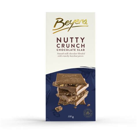 Beyers Nutty Crunch Chocolate Slab 100g Beyers Chocolates