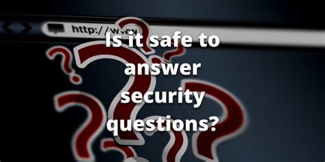 Is It Safe To Answer Security Questions Alphafirst Hoddesdon