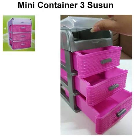 Jual Laci Susun 3 Kecil Laci Mini Mini Container Laci Plastik