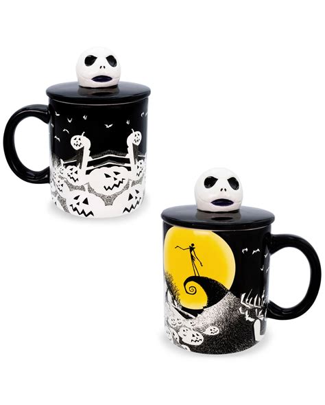 Disney Tnbc Jack Skellington Mug With Lid ★ Horror