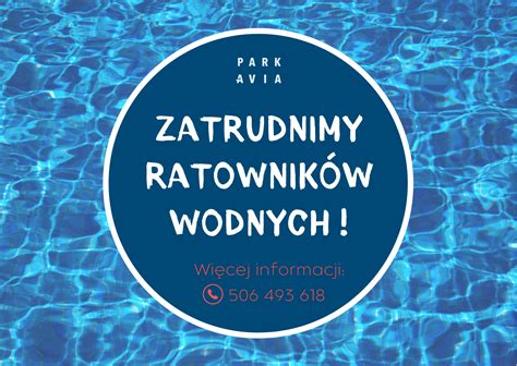 Praca Dla Ratownik W Wodnych Park Avia Kompleks Sportowo