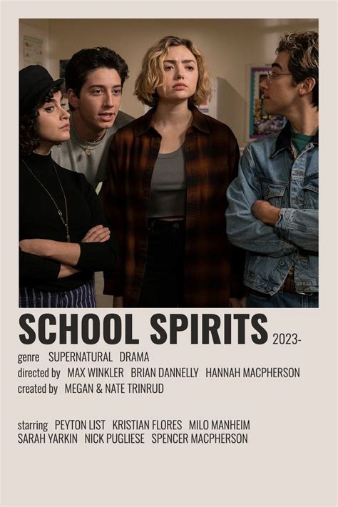 School spirits tv poster – Artofit