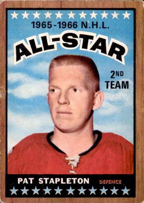 Pat Stapleton 1966 67 Topps 129