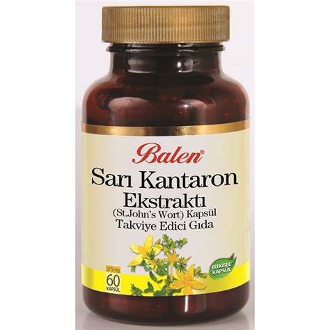 Balen Sarı Kantaron Ekstraktı St John s Wort Kapsül 375 MG 60 KAPSÜL