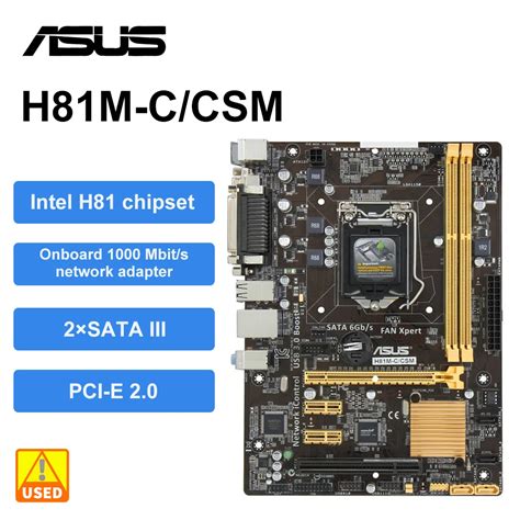 ASUS Kit de Placa Mãe H81M C CSM Plus i5 4690 Intel H81 Lga 1150