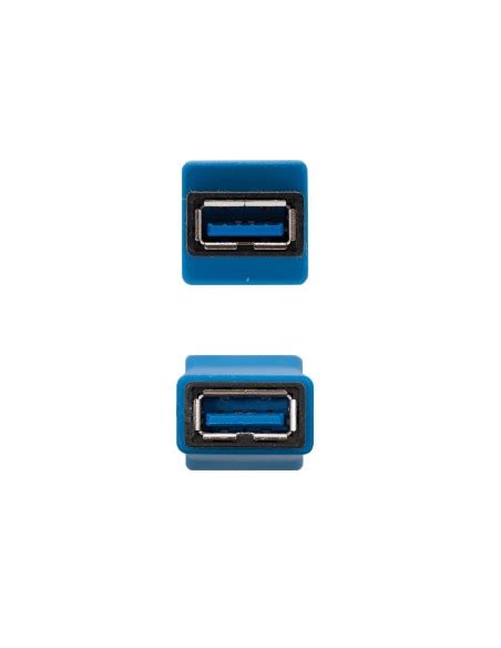 Nanocable Cambiador De G Nero Para Cable Usb A Azul