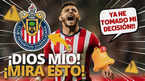 UNA NOTICIA TREMENDA FUE DE REPENTE ÓPTIMAS NOTICIAS PARA CHIVAS