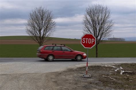 car   stop sign   royalty  licensable stock