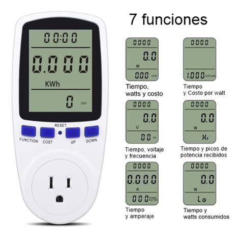 Medidor Electrico De Consumo De Energia Tipo Vat Metro Mundi Luz