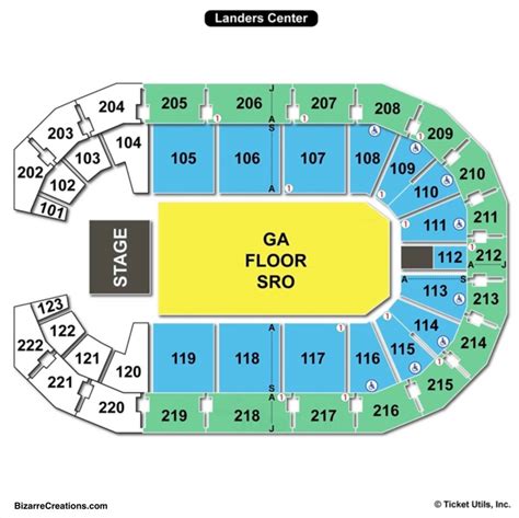 Landers Center Seating Chart | Seating Charts & Tickets