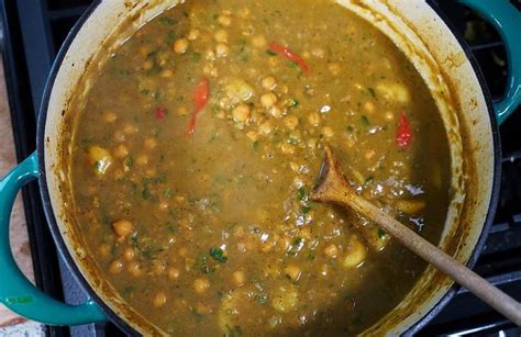 Curry Chickpeas Channa With Potato Aloo Curry Recipes Curry