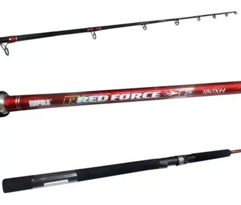 Vara Pesca Rapala Red Force Pesada Lbs Molinete