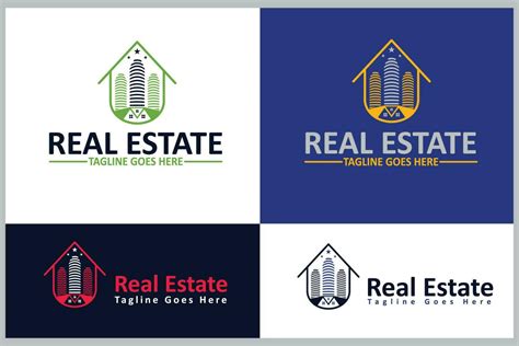 Real Estate Logo Design Template 24498628 Vector Art at Vecteezy