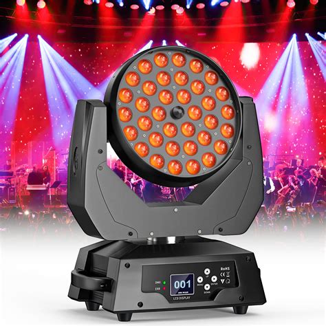 FODEXAZY Moving Head DJ Lights 36X 18W LED RGBW DJ Moving Light 4IN1