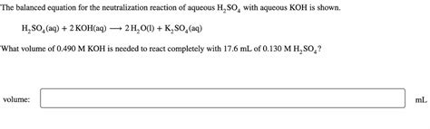 Answered The Balanced Equation For The Bartleby