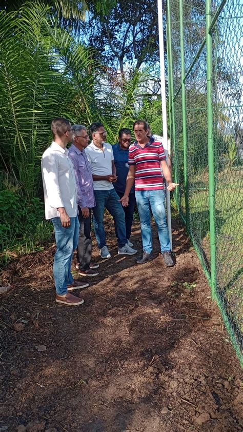 Ao Lado Do Ex Vereador Elim Rio Lima Prefeito Dinha Visita Obras No