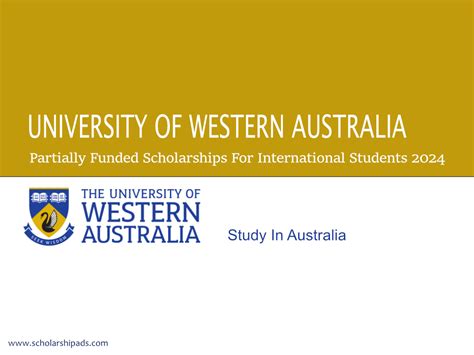 University Of Western Australia Scholarships 2024