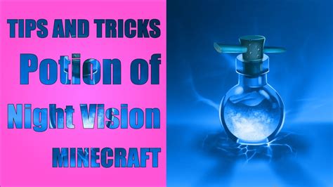 MINECRAFT TIPS AND TRICKS How To Make A Potion Of Night Vision