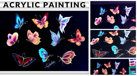 Top 10 Simple And Easy Butterfly Painting Acrylic Painting Beginners Painting Ideas Diy