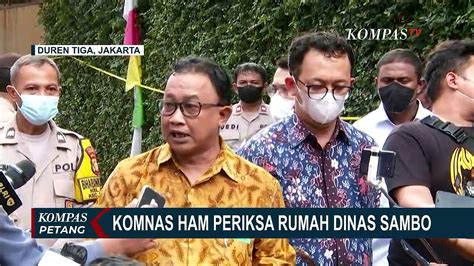 Periksa Rumah Dinas Ferdy Sambo Komnas HAM Lubang Lubang Tembakan