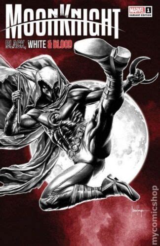 Moon Knight Black White And Blood Btc A Vf Stock Image Ebay