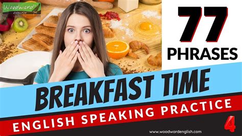 77 Breakfast Time Phrases English Speaking Practice Learn English Vocabulary Youtube