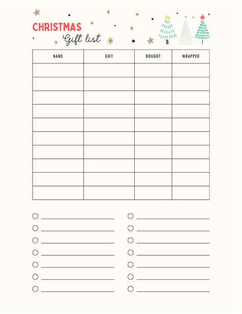 25 Free Printable Christmas List Templates Kids Will Love - Shop With