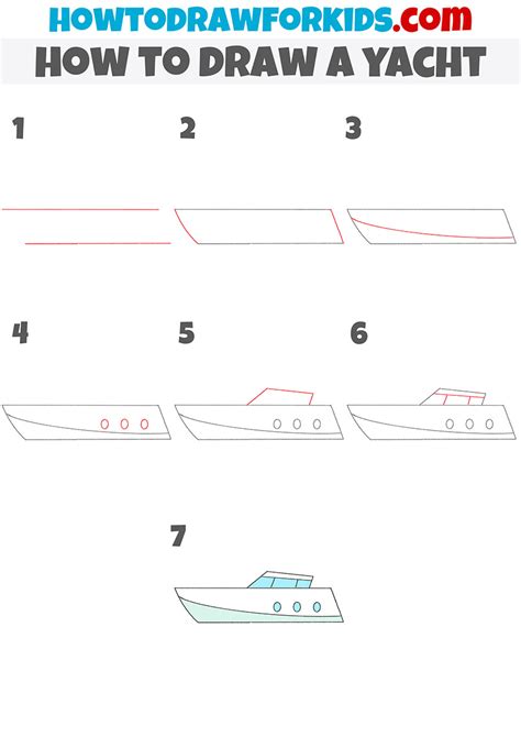 How To Draw A Yacht Easy Drawing Tutorial For Kids Nbkomputer