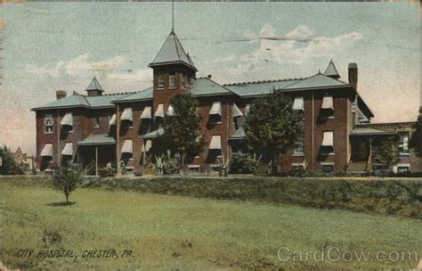 City Hospital Chester, PA Postcard