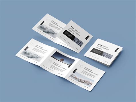 8 Free Square Tri Fold Brochure Mockup Psd Files Good Mockups