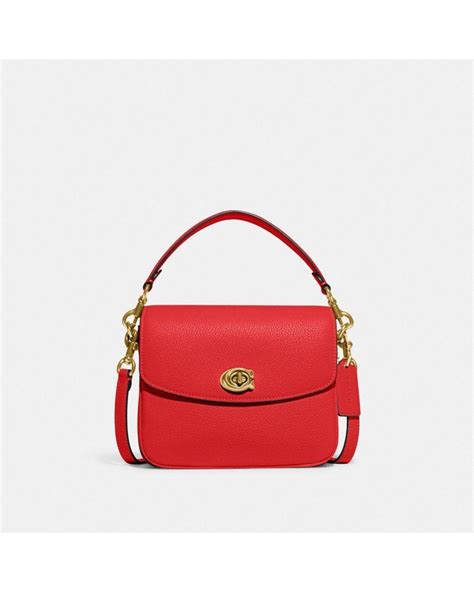 Coach Cassie Shoulder Bag In Red Lyst