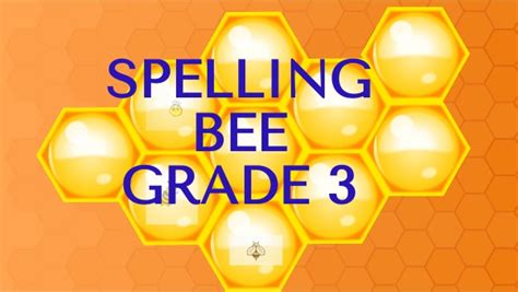 Spelling Bee Grade 3