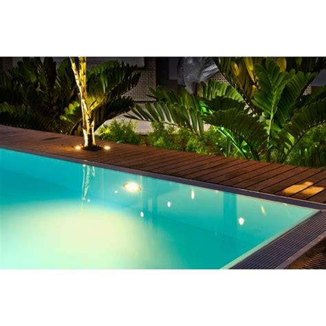 Luminária de Piscina Iluctron Led Cor Branco 9w 12v 125mm IP68 Corpo