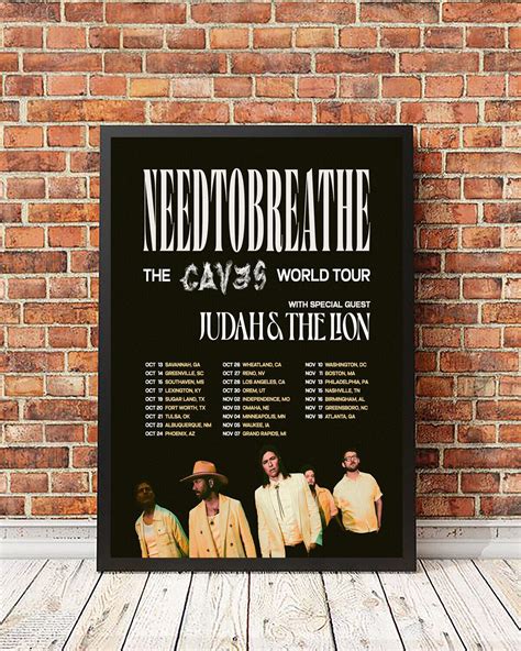 Needtobreathe the Caves World Tour 2023 Poster sold by Kevina Make ...