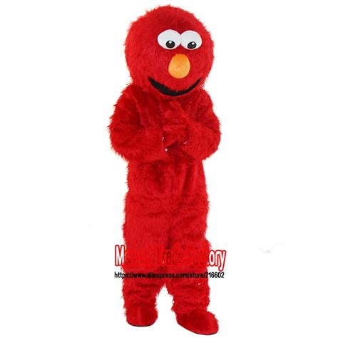 cosplay costumes elmo mascot costume Long fur elmo mascot costume elmo ...