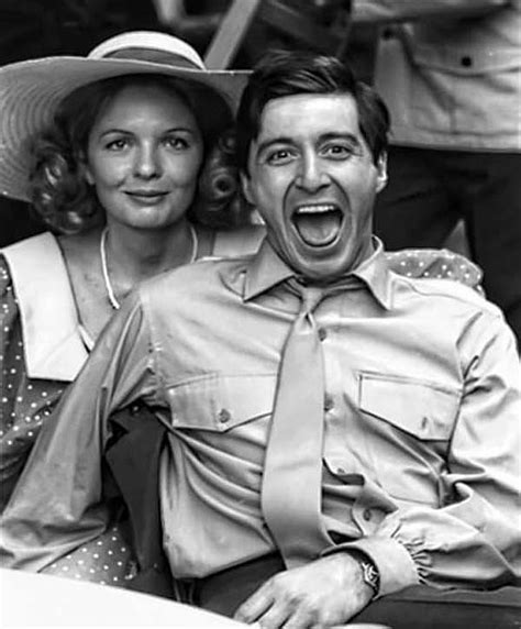Diane Keaton E Al Pacino - Diane Keaton Al Pacino The Godfather set 1972 Photograph by David Lee ...