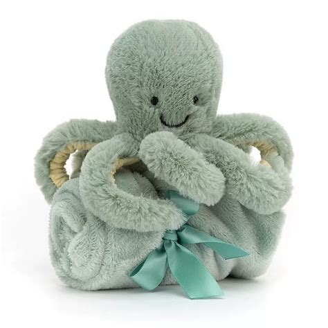 Doudou Pieuvre Verte Lilo Bebe Nc