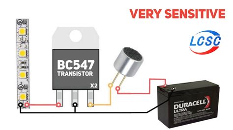 Music Reactive Led Strip Music Reactive Led Using BC547 Transistor