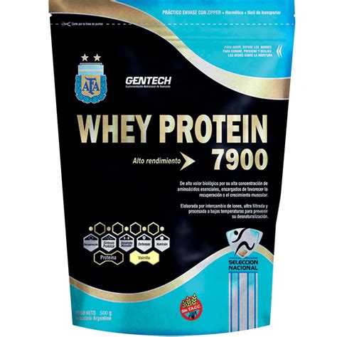 Gentech Whey Protein Prote Na Sabor A Vainilla Desde