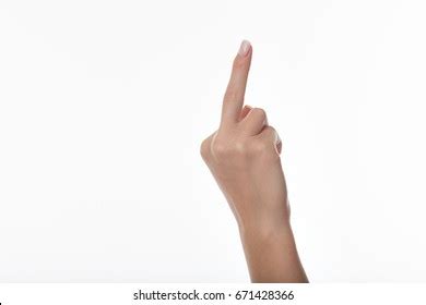 Hand Gesture Meaning Western Cultures Fuck Stock Photo