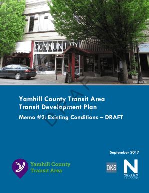 Fillable Online Transit Development Plan Memo 2 Existing Conditions