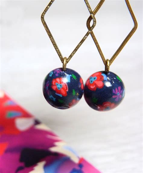 Boucles D Oreilles Pendantes P Te Polym Re Etsy De