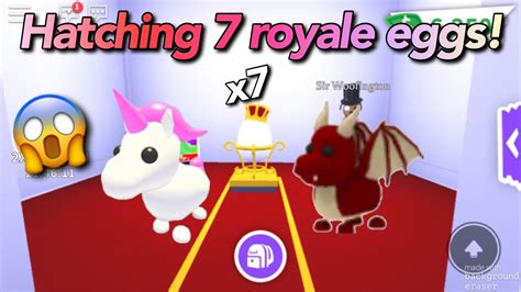 Hatching Royal Eggs I Got Legendary Pets Roblox Adopt Me Youtube