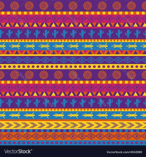 Mexican Pattern Royalty Free Vector Image Vectorstock